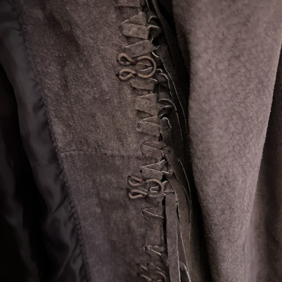 Dialogue Leather Jacket Womens 1X Plus Size Purple Seude Fringe‎ Western Boho - Picture 10 of 10